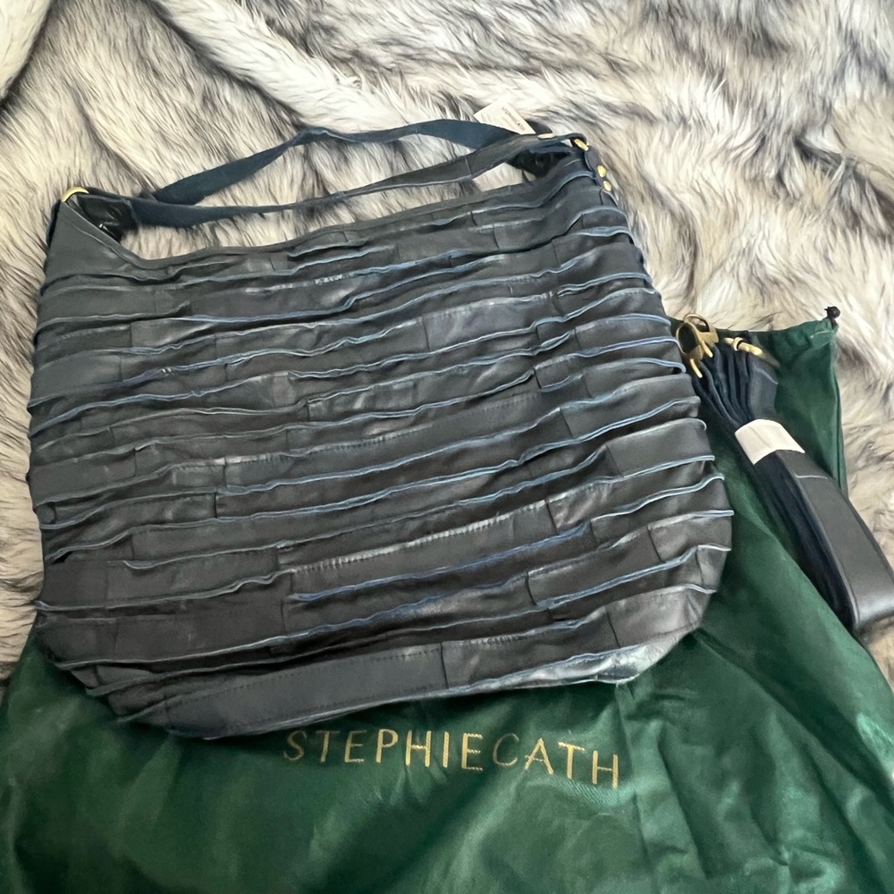 NWT StephieCath Genuine Leather Hobo